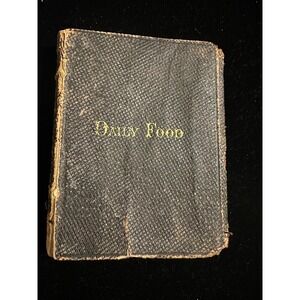 1874 Daily Food Prayer Book miniature Leather Bound